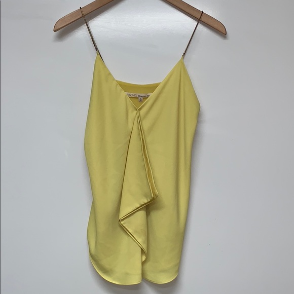 RACHEL ROY Chain Yellow Green Top - Picture 1 of 4